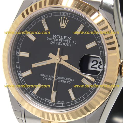 rolex datejust quadrante nero bracciale jubilee|orologio rolex datejust.